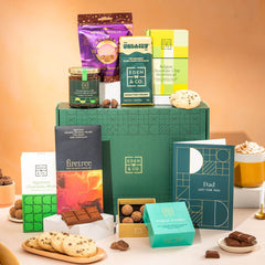 Celebrate him with this Dad Vegan & Gluten Free Chocolate Hamper, a considered mix of rich flavours and style.
