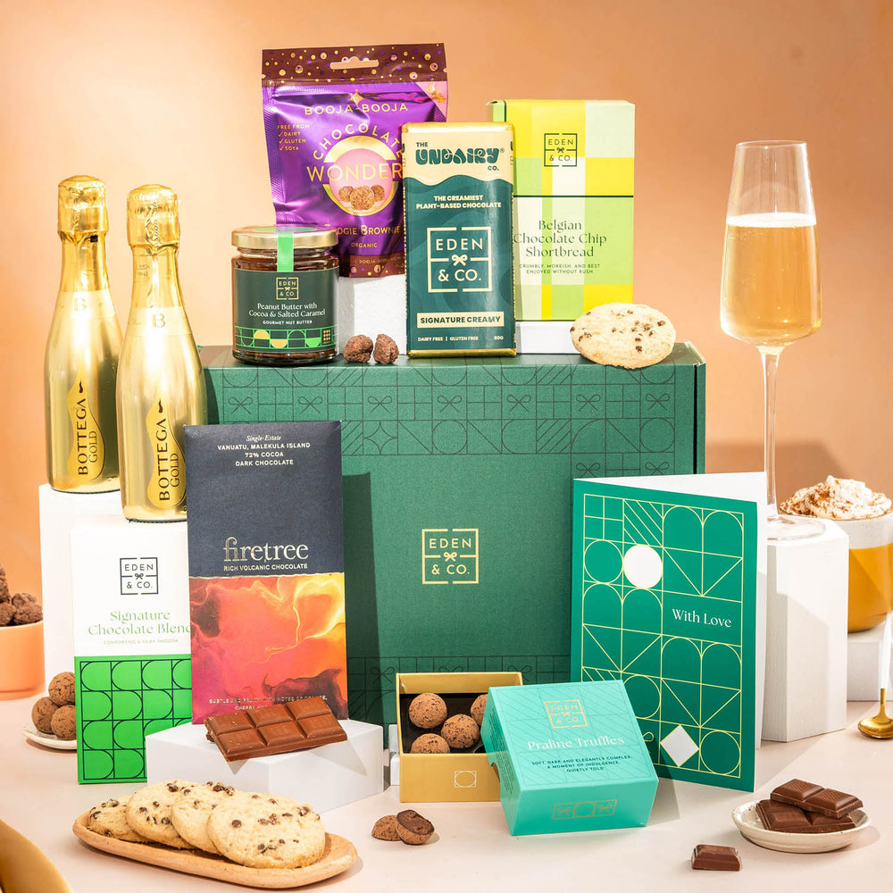 Show you understand them with this thoughtful Vegan & Gluten Free Chocolate Hamper that speaks volumes without saying a word