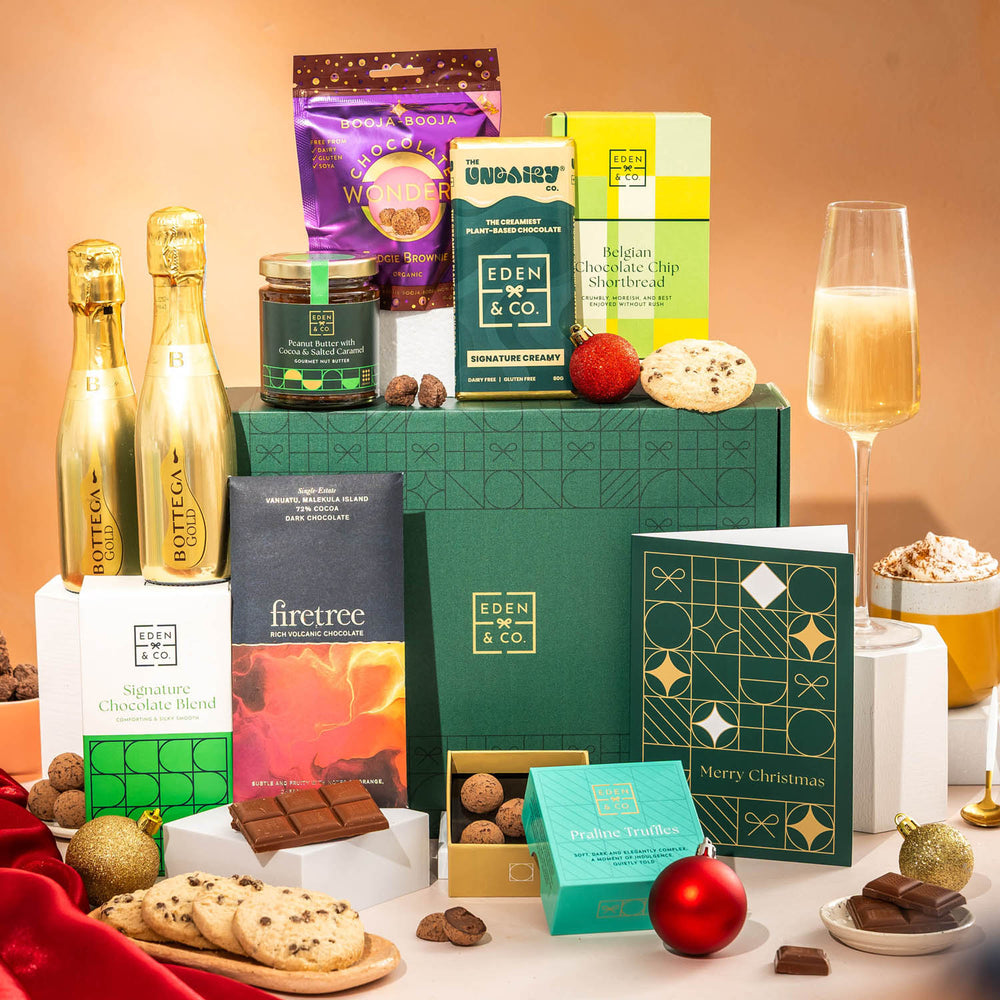 Bring festive joy with this Chocolate Christmas hamper, overflowing with seasonal indulgence and flavour.