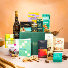 When something big (or small) is worth celebrating, this hamper makes it feel like a party. Unique, generous, and fun to open.