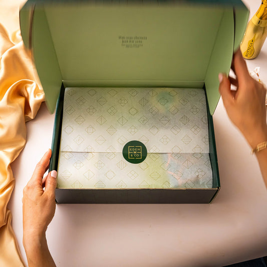 EDEN & CO. letterbox gift box with tissue