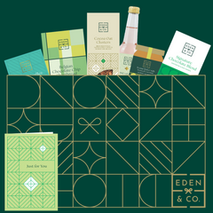 Create your perfect hamper. First, select your hamper size. Then, add items from the exclusive EDEN & CO. collection, plus occasional featured additions.