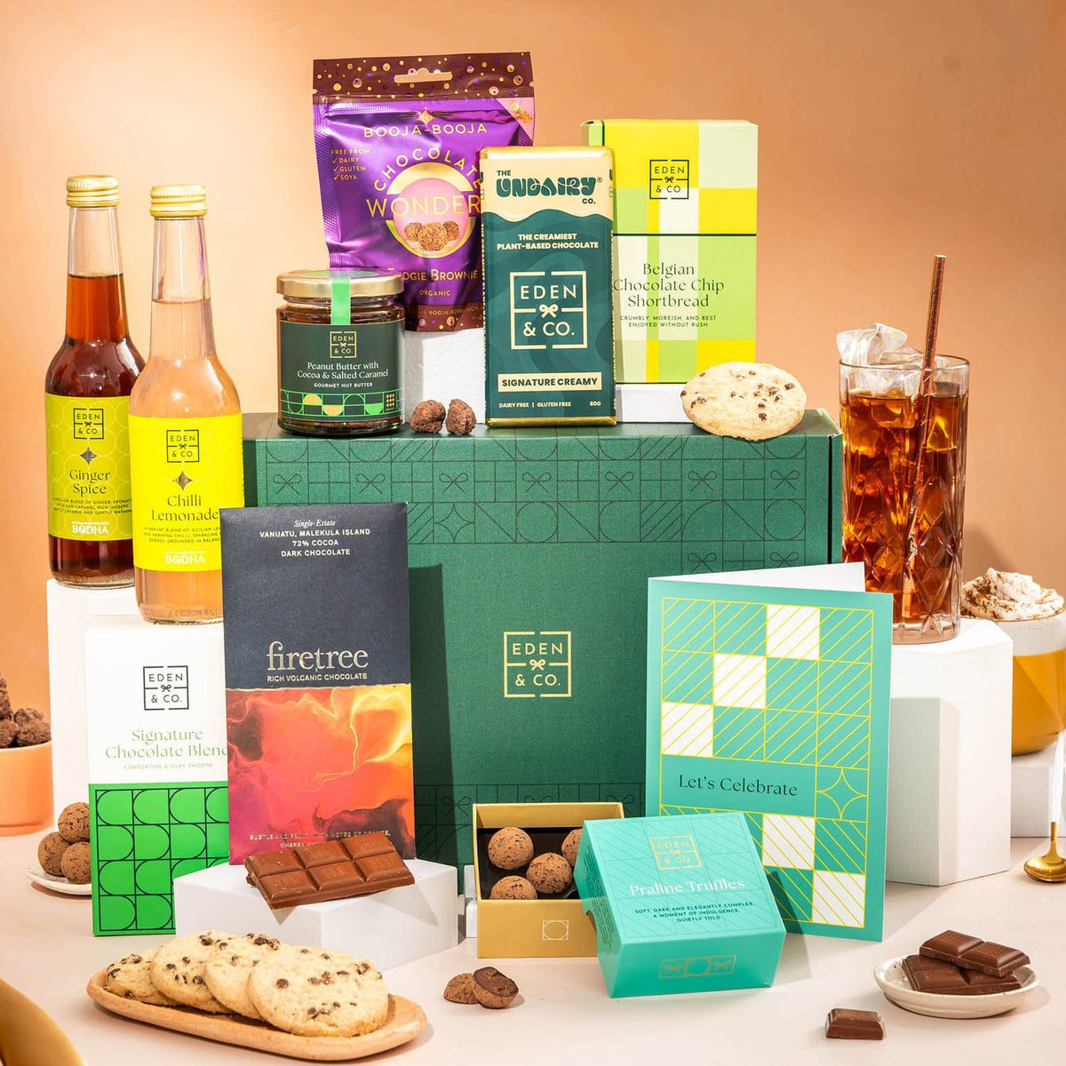 Raise a toast with this celebration chocolate hamper, crafted to match the joy of the occasion.