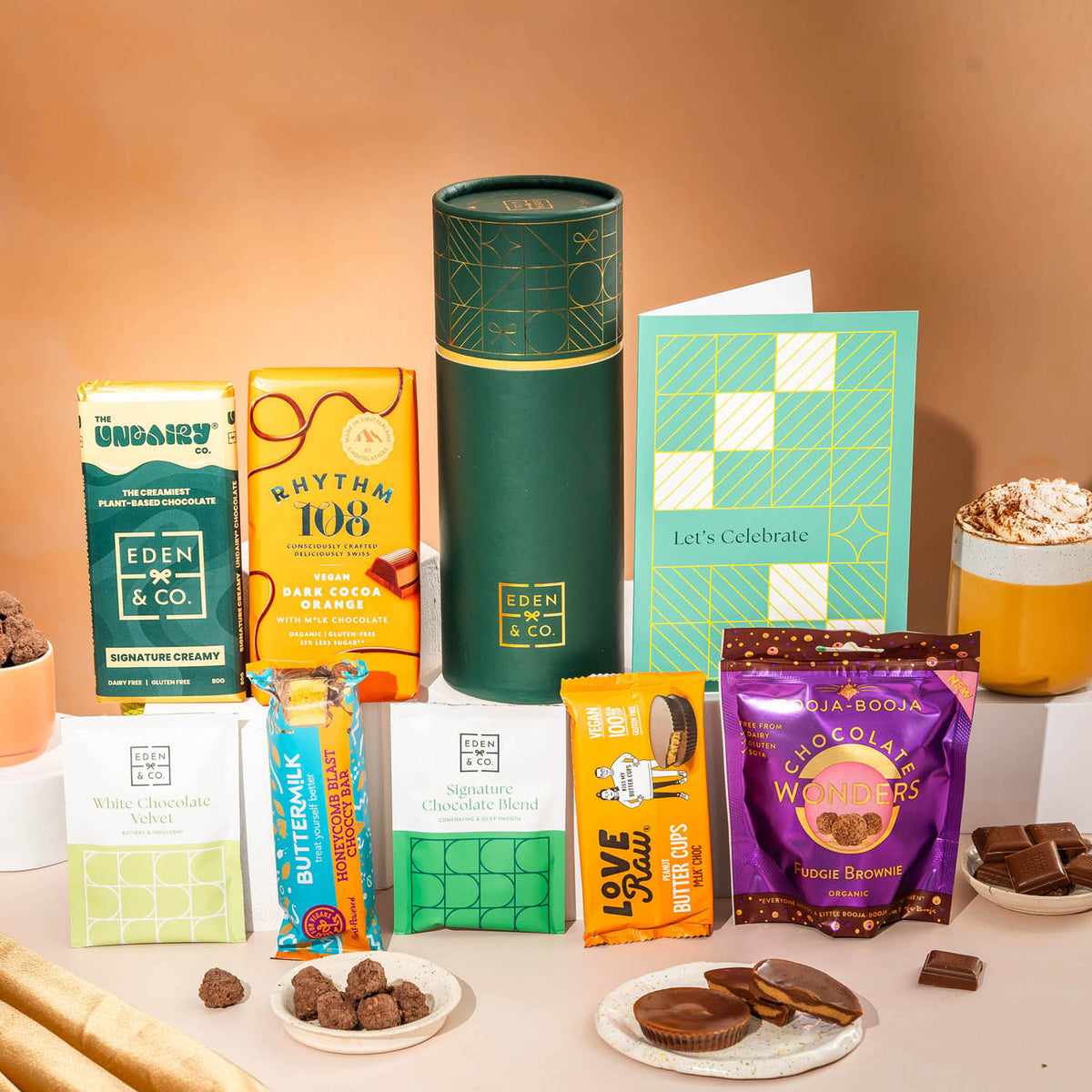 Celebrate big or small with this Vegan & Gluten Free chocolate gift box, delivered beautifully through the letterbox.
