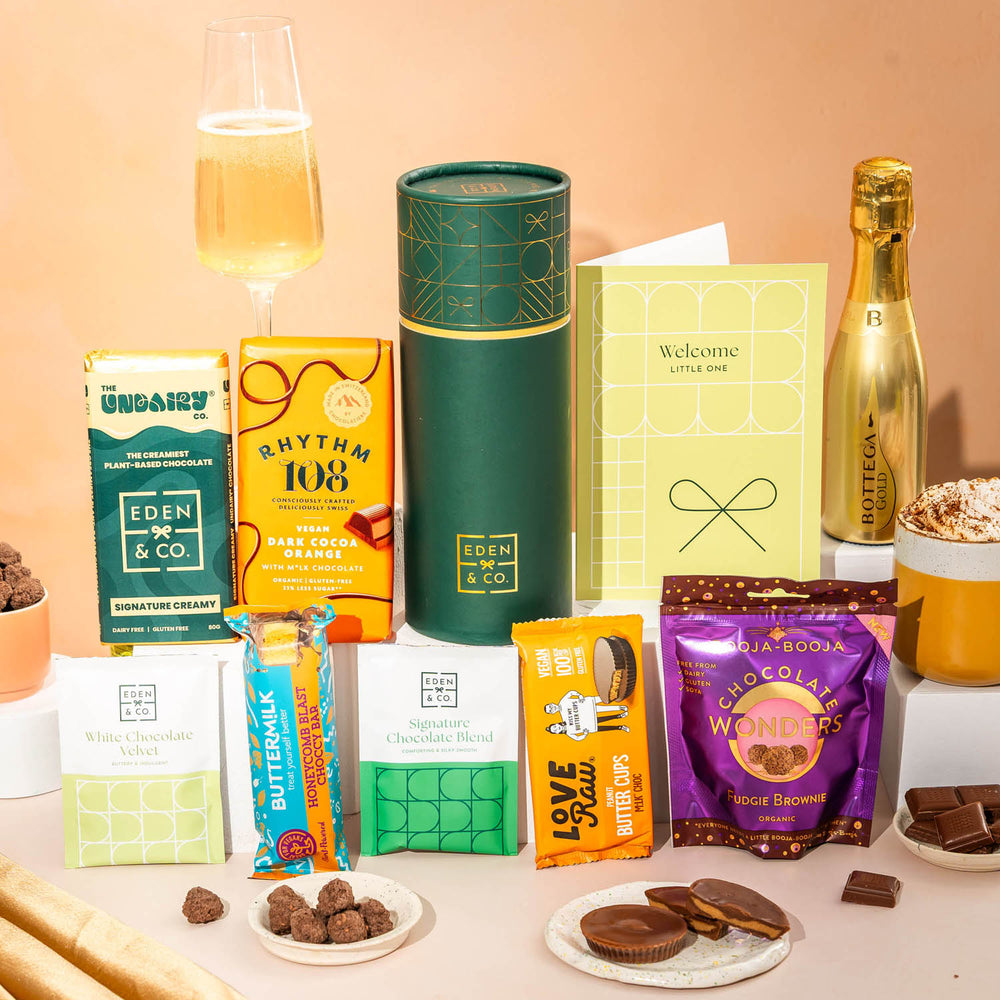 Mark the moment with this new baby chocolate gift box, sweetly delivered to their door.