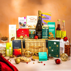 Celebrate lavishly with this prestige family Christmas hamper, brimming with seasonal luxury.