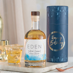 Indulge them with this Salted Caramel Vodka liqueur gift set, a smooth, decadent blend presented in a gift box made to impress